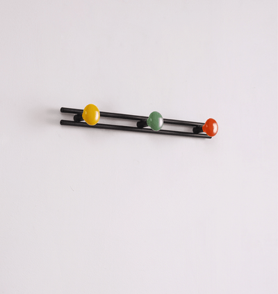 Pallini Ceramic Knob Wall Coat Rack