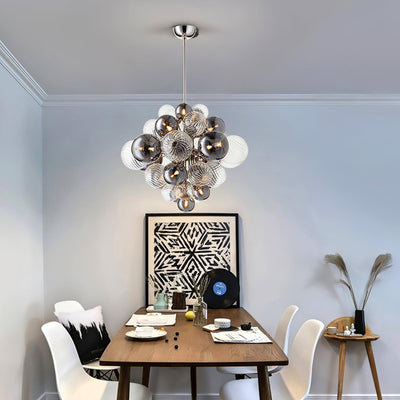 Eirorira Chandelier Pallocino Chrome Glass Ball