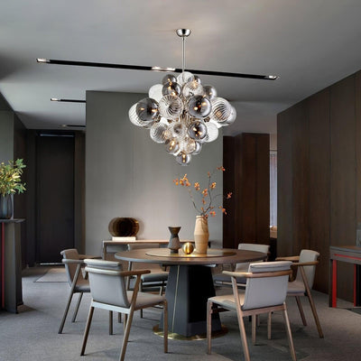 Eirorira Chandelier Pallocino Chrome Glass Ball