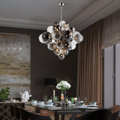 Eirorira Chandelier Pallocino Chrome Glass Ball