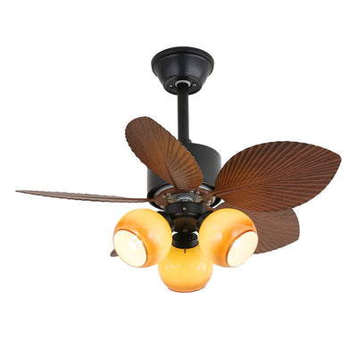 Alduena Tropical Wood Ceiling Fan Light