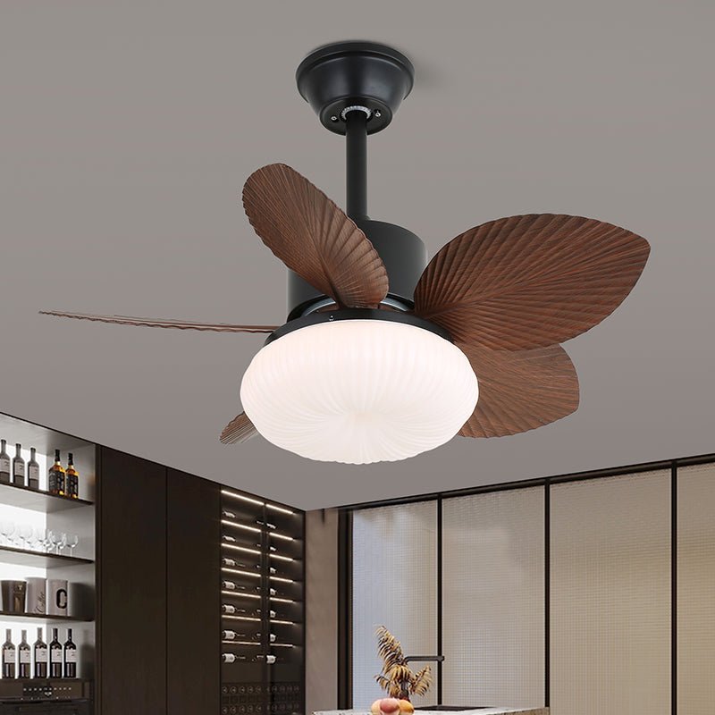 Alduena Tropical Wood Ceiling Fan Light