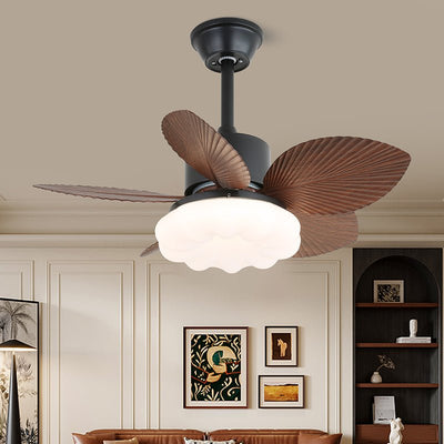 Alduena Tropical Wood Ceiling Fan Light
