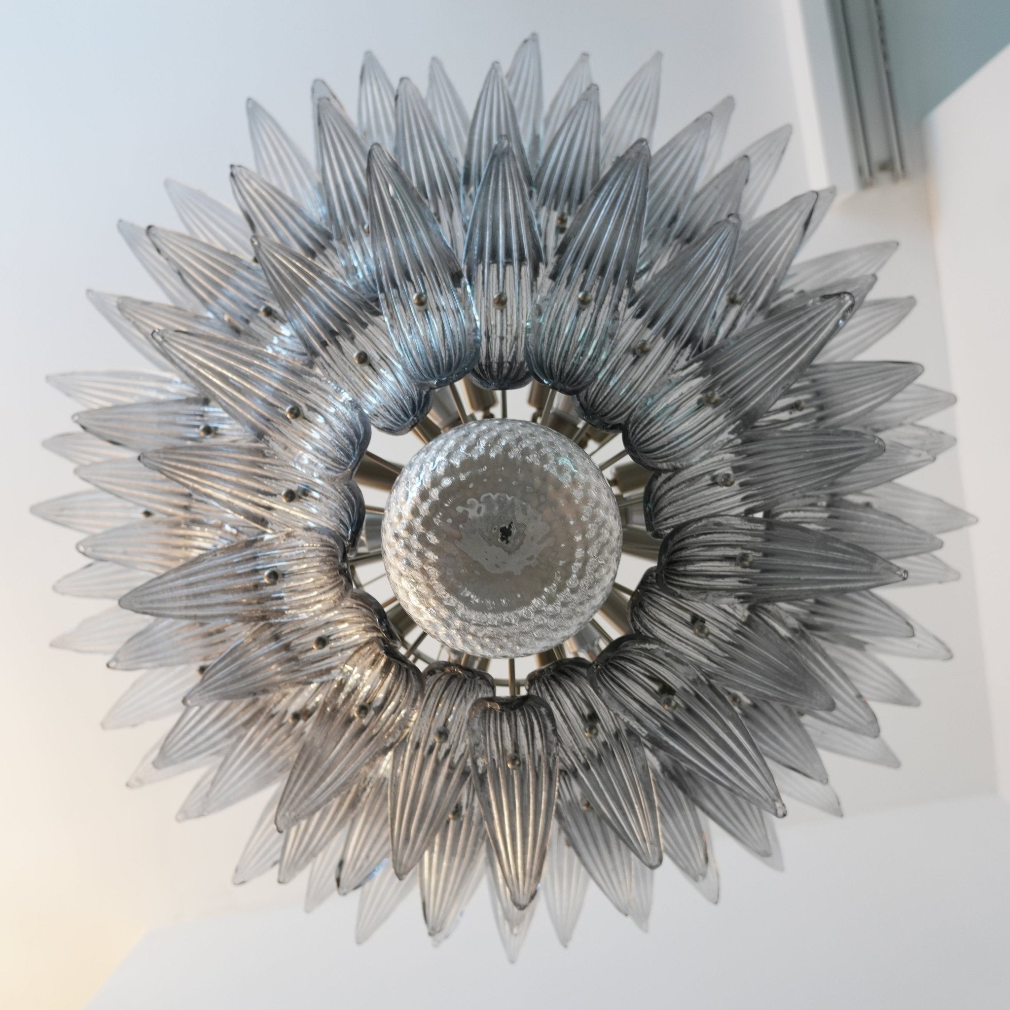 Eirivelle Chandelier Murano Glass Palm Leaf Tiered