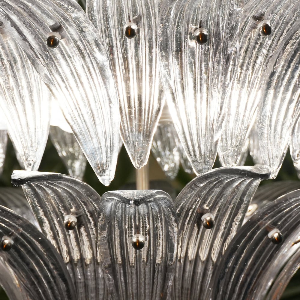 Eirivelle Chandelier Murano Glass Palm Leaf Tiered