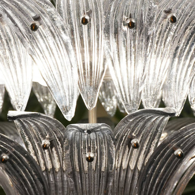 Eirivelle Chandelier Murano Glass Palm Leaf Tiered