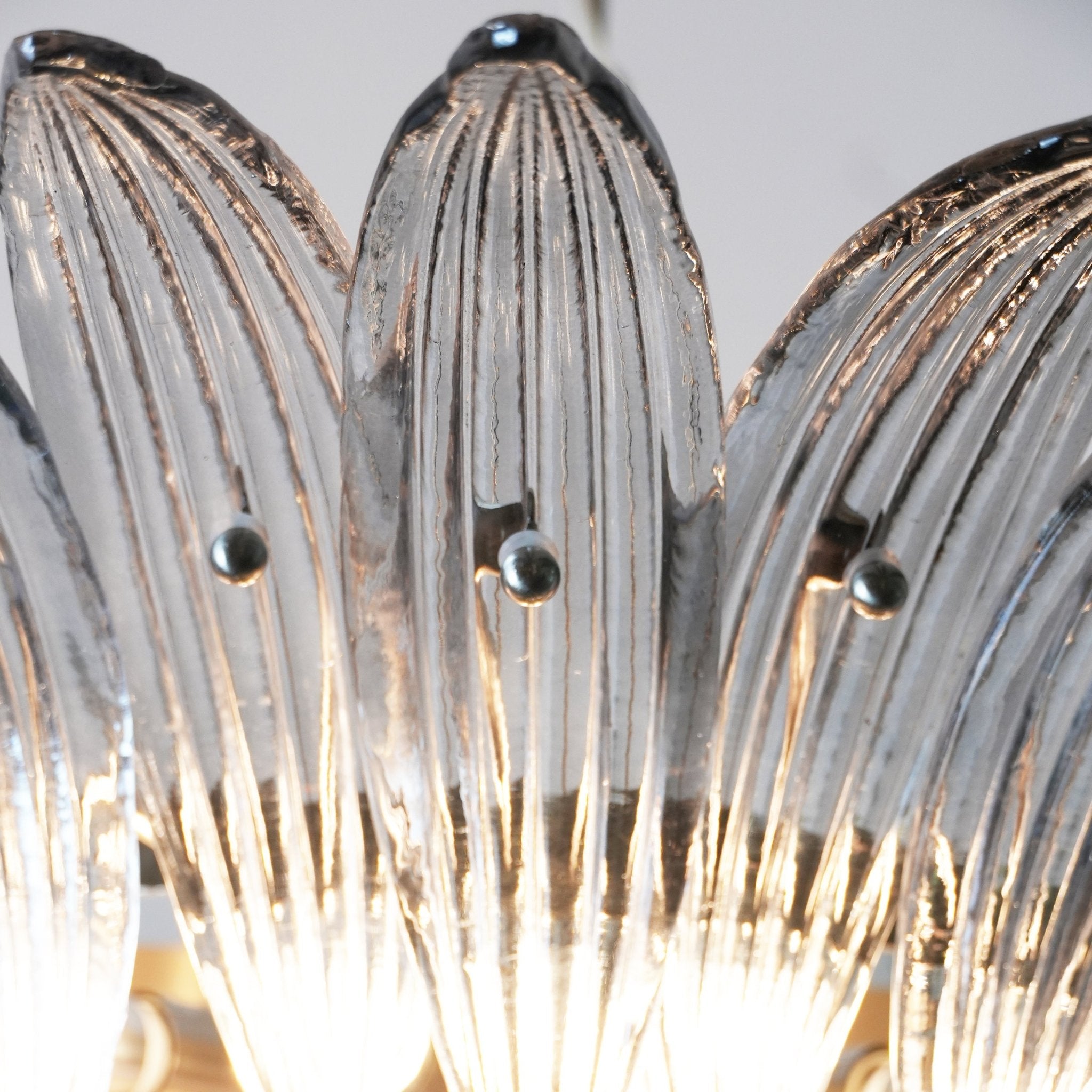 Eirivelle Chandelier Murano Glass Palm Leaf Tiered