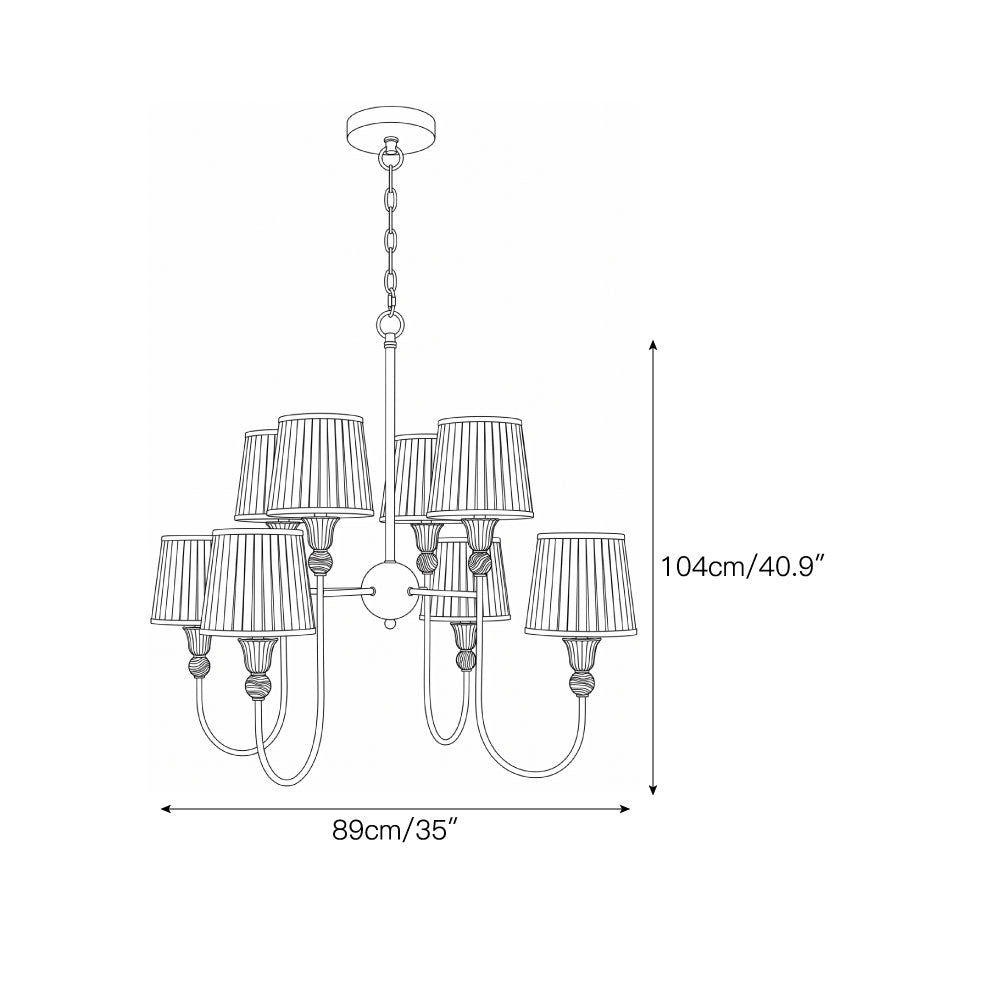 Weststone Brass Tiered Chandelier