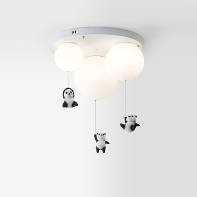 Yrath Elegance Panda Glass Ceiling Lamp