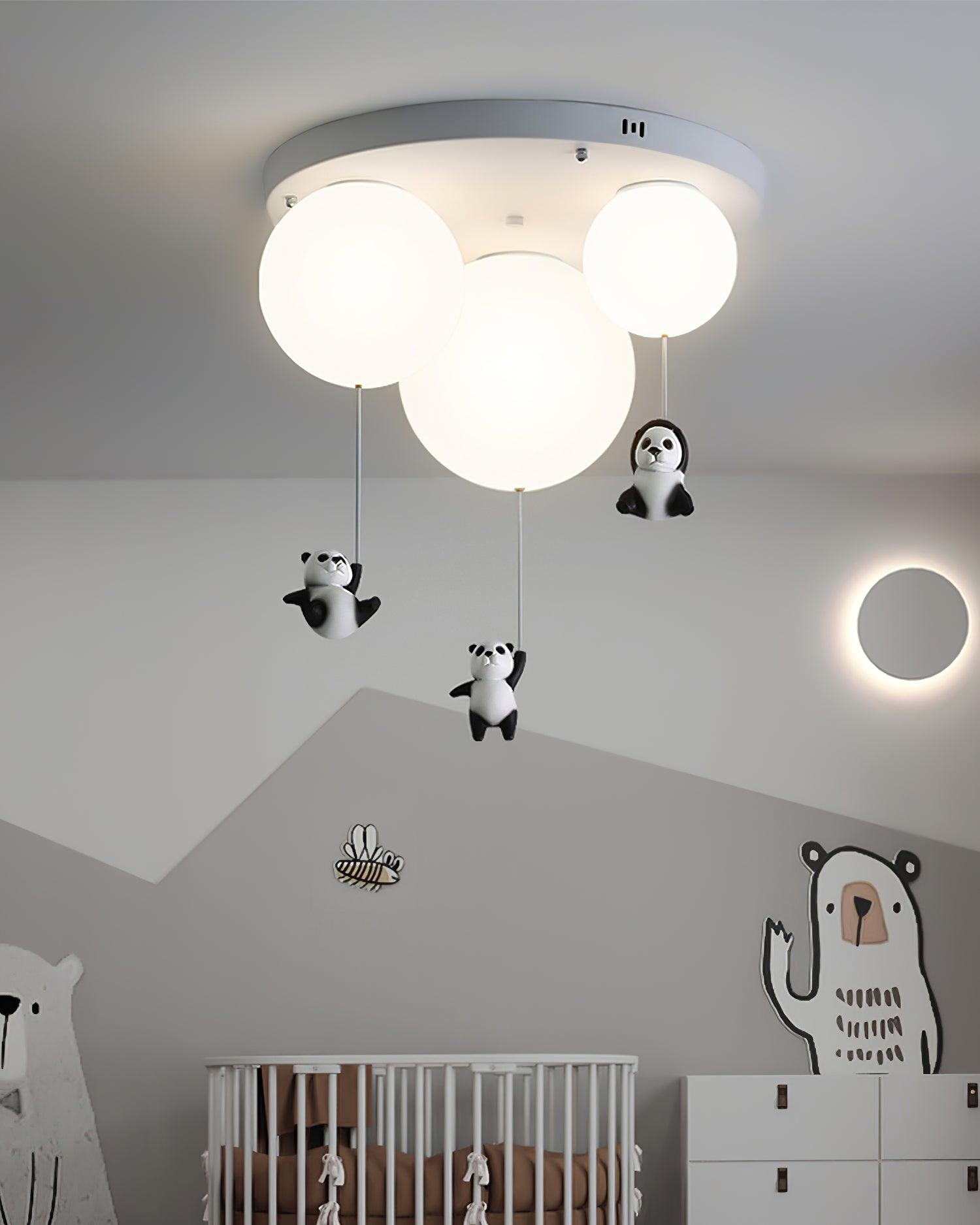 Yrath Elegance Panda Glass Ceiling Lamp