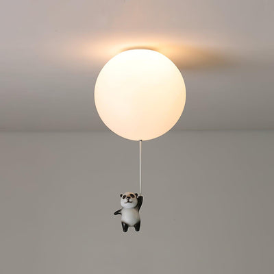Yrath Elegance Panda Glass Ceiling Lamp