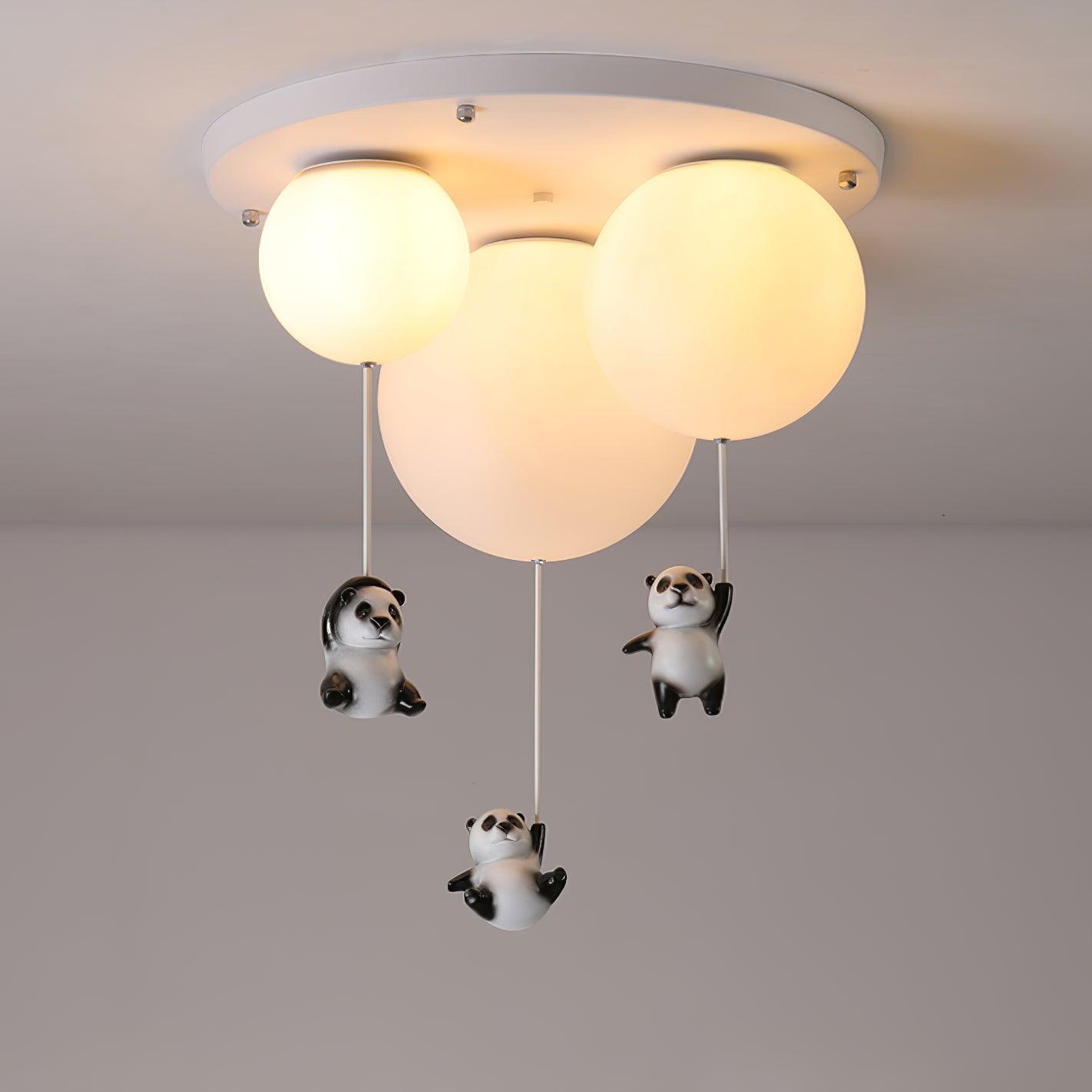Yrath Elegance Panda Glass Ceiling Lamp