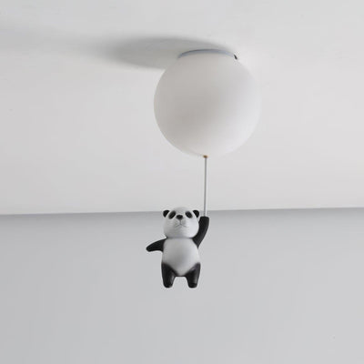 Yrath Elegance Panda Glass Ceiling Lamp