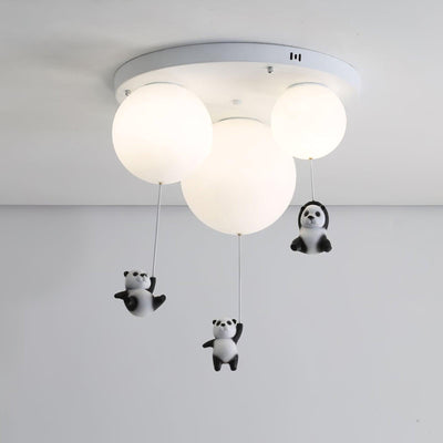 Yrath Elegance Panda Glass Ceiling Lamp