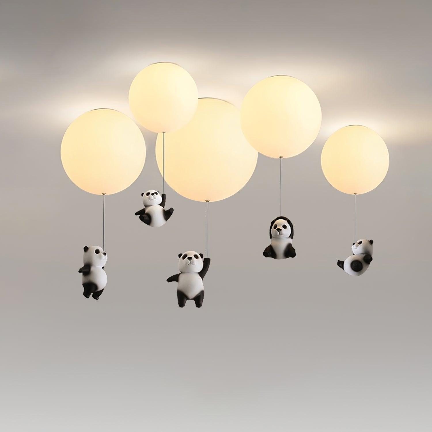 Yrath Elegance Panda Glass Ceiling Lamp