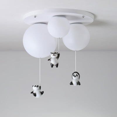 Yrath Elegance Panda Glass Ceiling Lamp