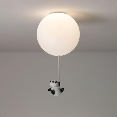 Yrath Elegance Panda Glass Ceiling Lamp