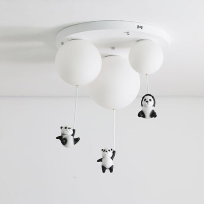 Yrath Elegance Panda Glass Ceiling Lamp
