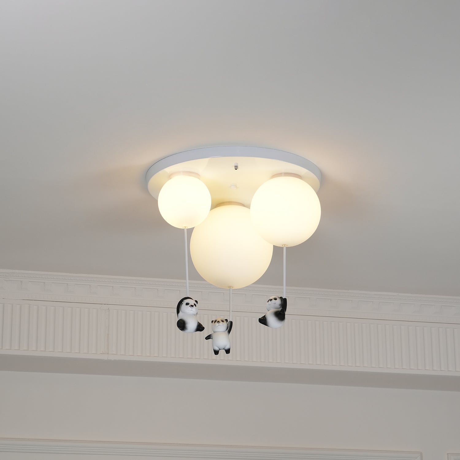 Yrath Elegance Panda Glass Ceiling Lamp