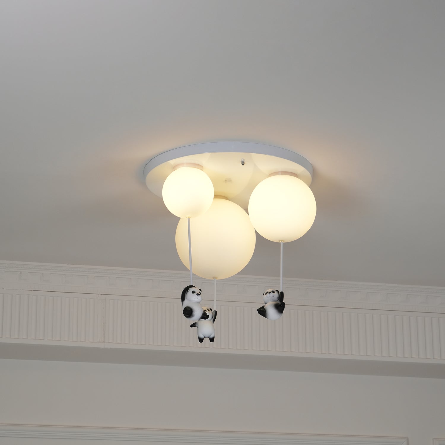 Yrath Elegance Panda Glass Ceiling Lamp