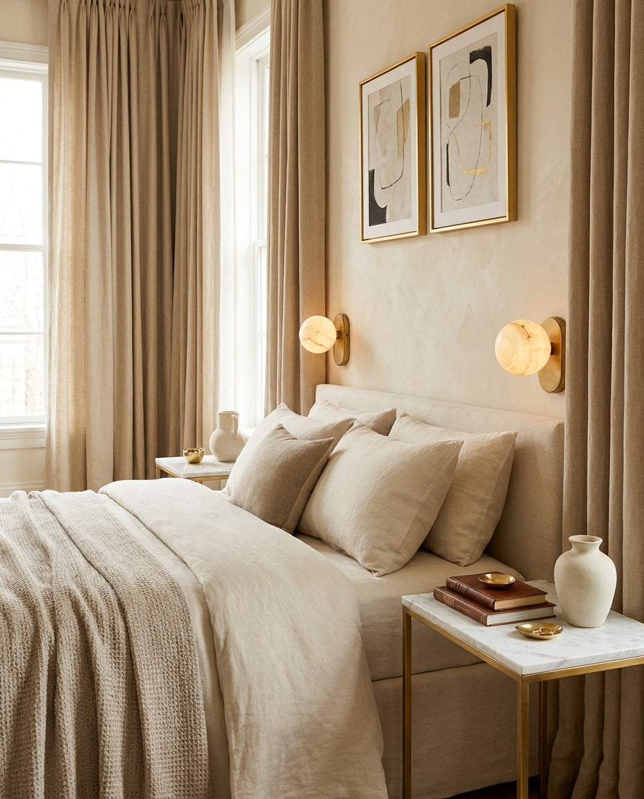 Hensford Orb Alabaster Wall Sconce