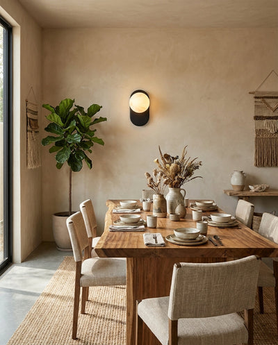 Hensford Orb Alabaster Wall Sconce