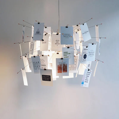 Lunerira Chandelier Paper Customizable Creative