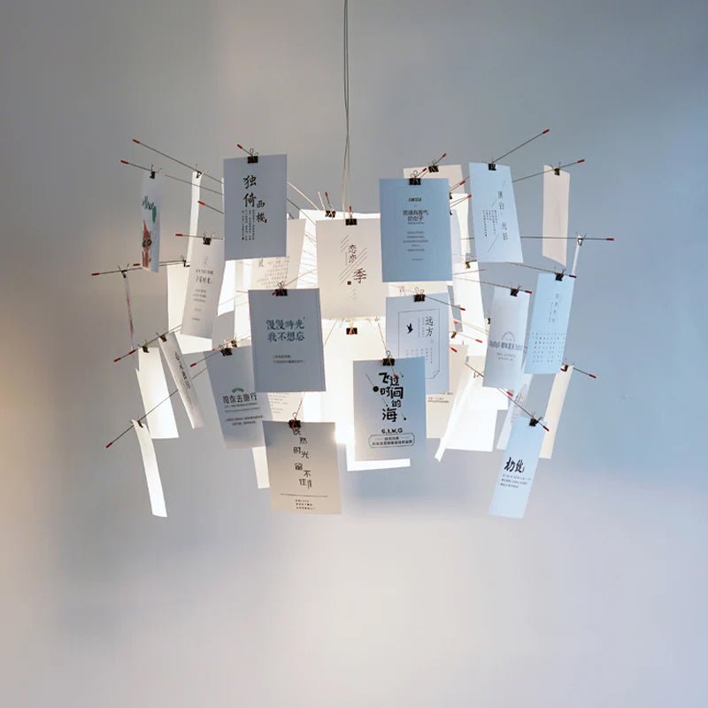 Lunerira Chandelier Paper Customizable Creative