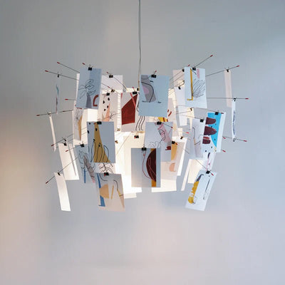 Lunerira Chandelier Paper Customizable Creative