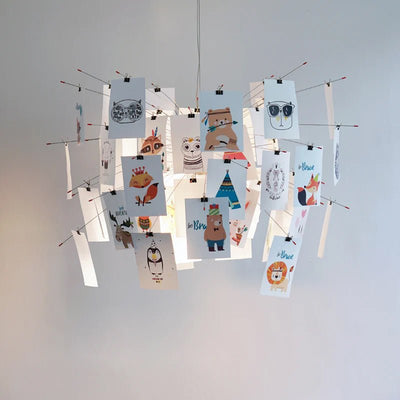 Lunerira Chandelier Paper Customizable Creative