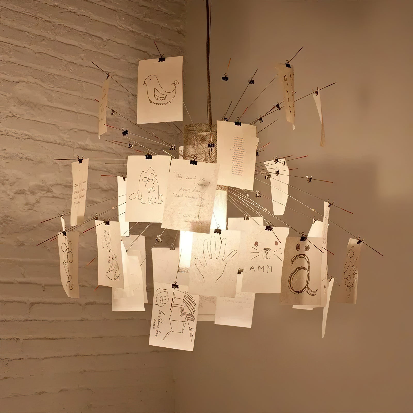 Lunerira Chandelier Paper Customizable Creative