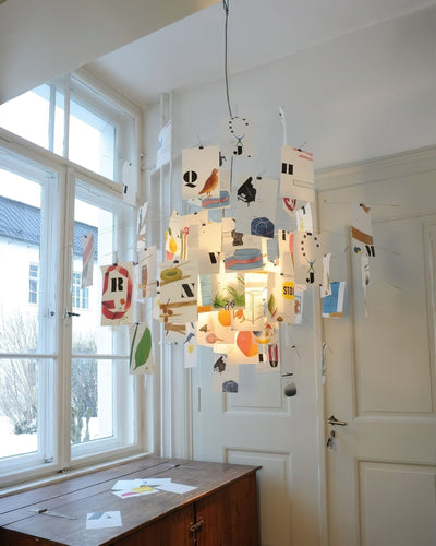 Lunerira Chandelier Paper Customizable Creative
