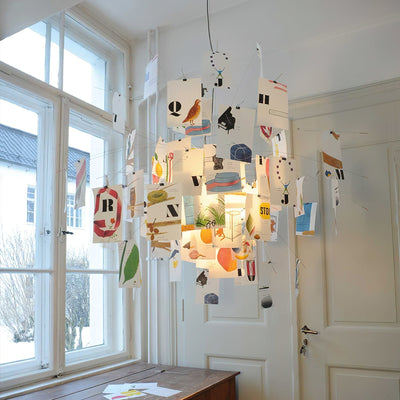 Lunerira Chandelier Paper Customizable Creative