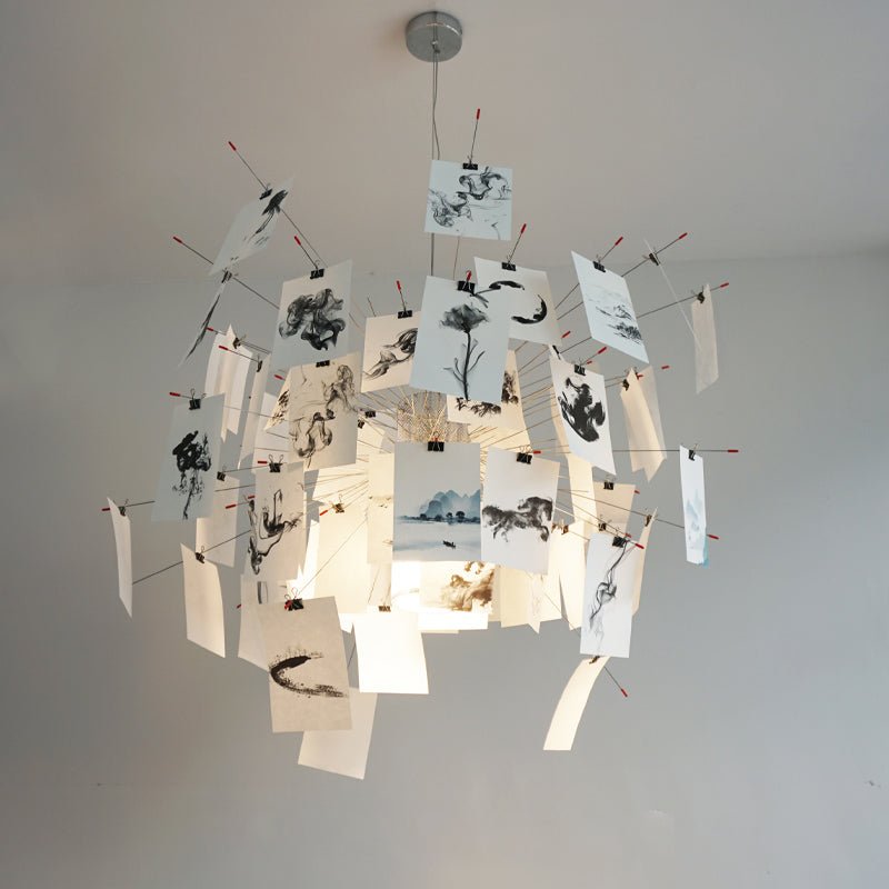Lunerira Chandelier Paper Customizable Creative