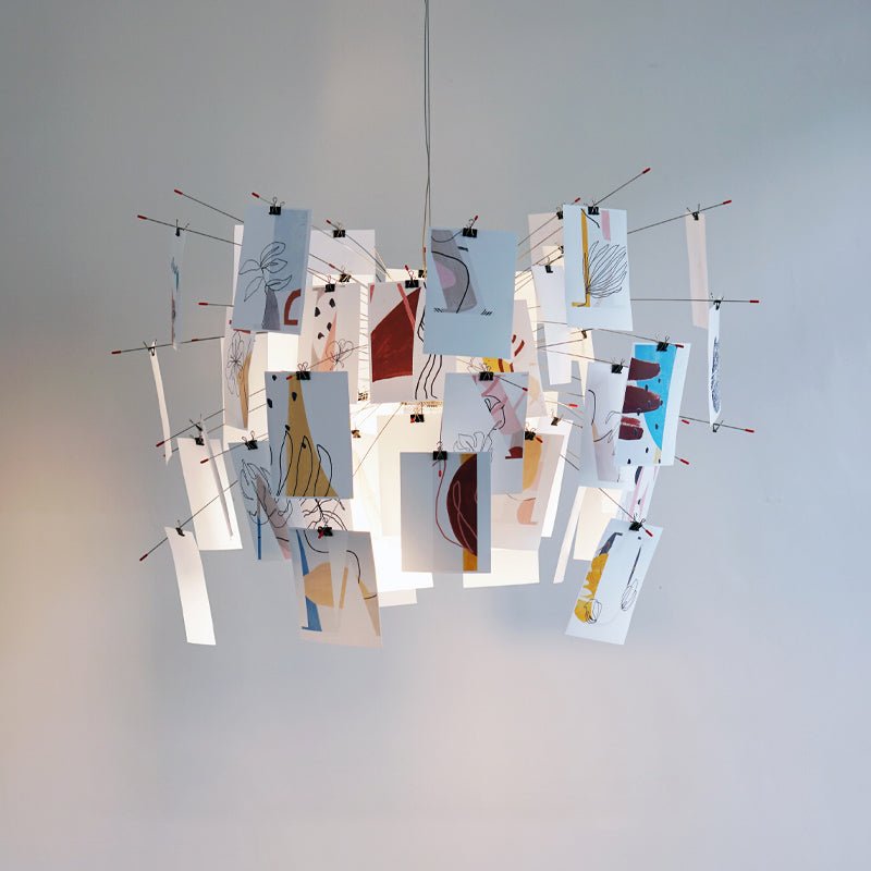 Lunerira Chandelier Paper Customizable Creative