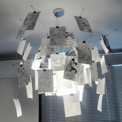 Lunerira Chandelier Paper Customizable Creative