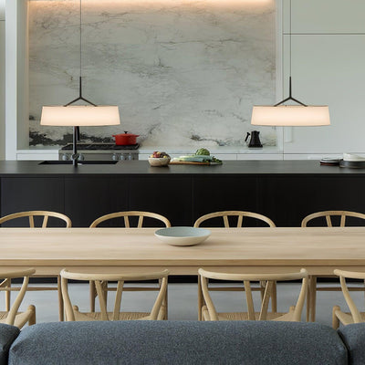 Linisine Cylindrical Fabric Pendant Light