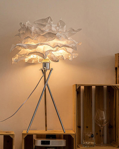 peony Modern Paper Table Lamp - Neutral Decor