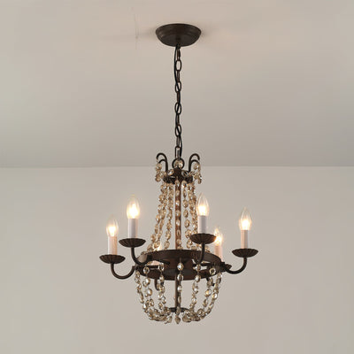 Luxinine Vintage Flea Market Crystal Chandelier