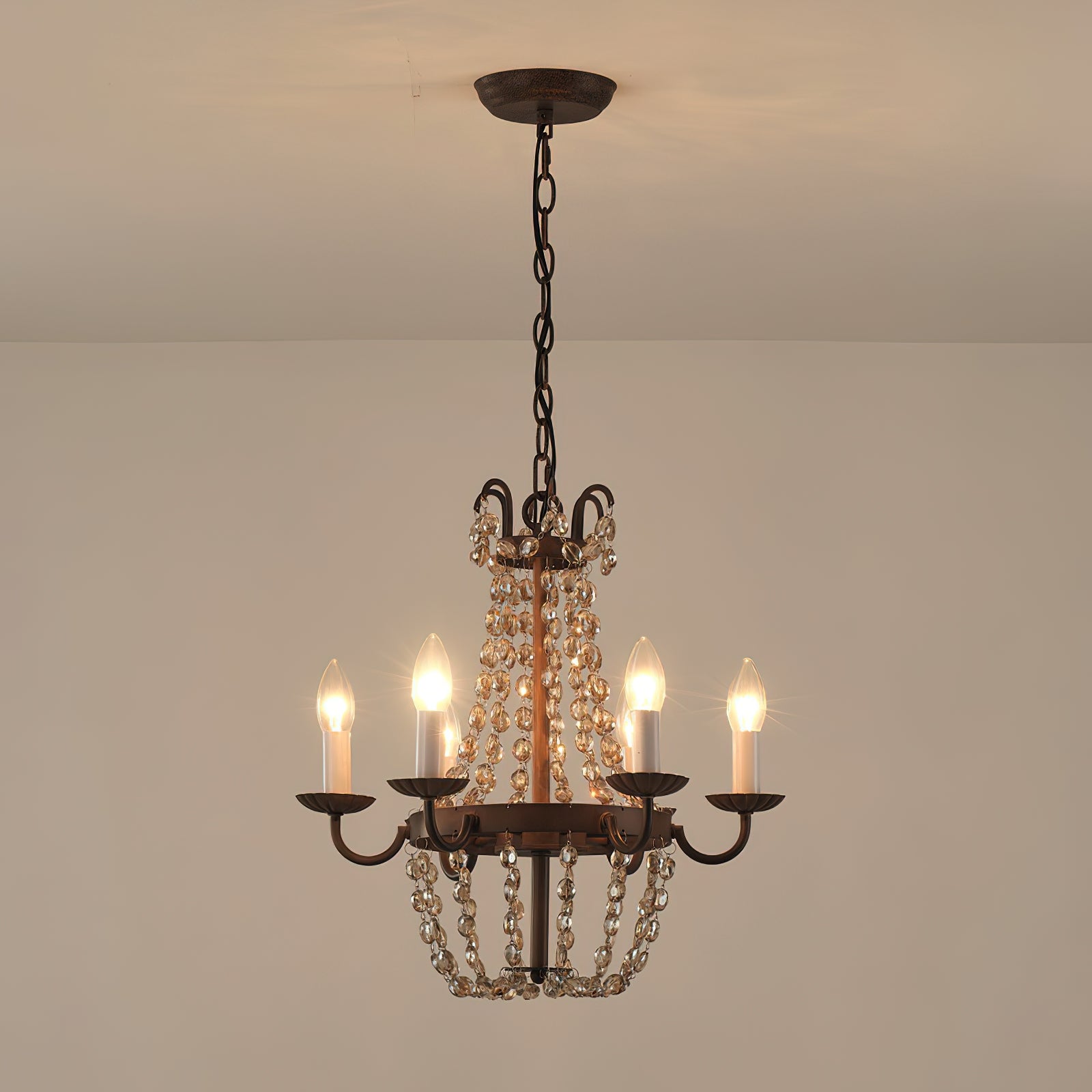 Luxinine Vintage Flea Market Crystal Chandelier