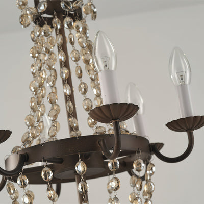 Luxinine Vintage Flea Market Crystal Chandelier