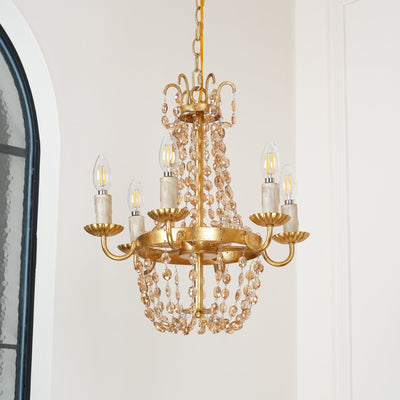 Luxinine Vintage Flea Market Crystal Chandelier