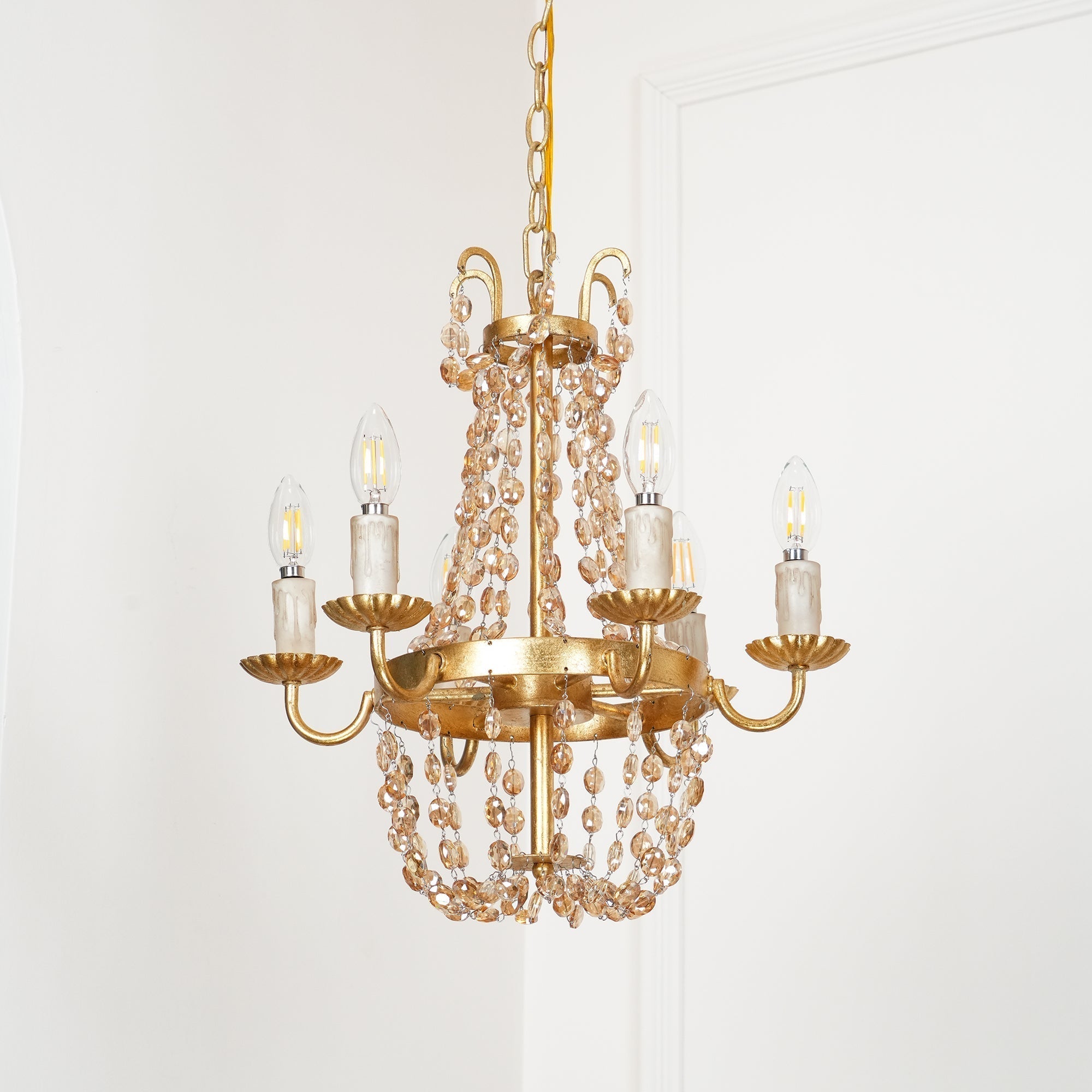 Luxinine Vintage Flea Market Crystal Chandelier
