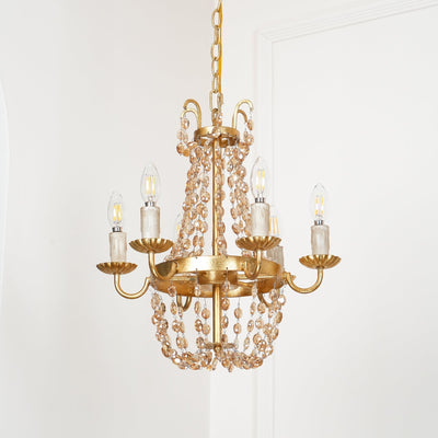 Luxinine Vintage Flea Market Crystal Chandelier