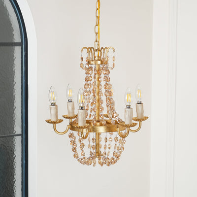 Luxinine Vintage Flea Market Crystal Chandelier