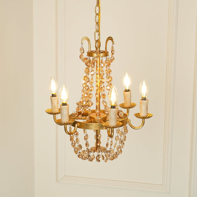 Luxinine Vintage Flea Market Crystal Chandelier