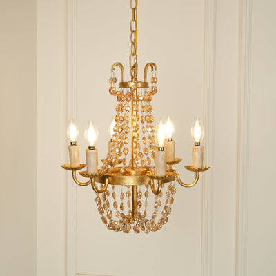 Luxinine Vintage Flea Market Crystal Chandelier