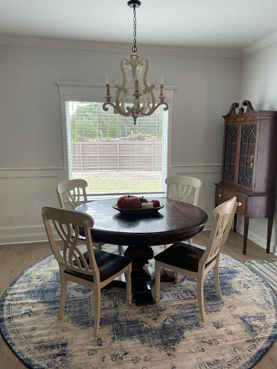 Arixy Chandelier Wooden Candle Mid-Century