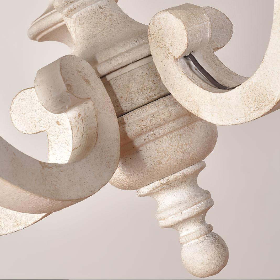 Arixy Chandelier Wooden Candle Mid-Century