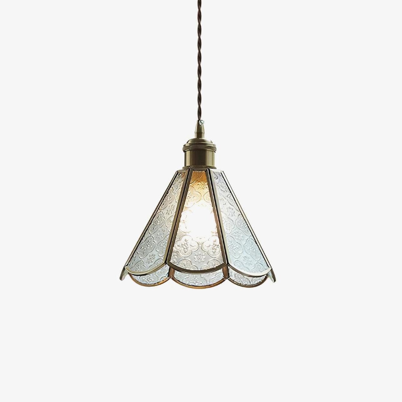 Arvane Brass & Glass Elegant Pendant Lamp